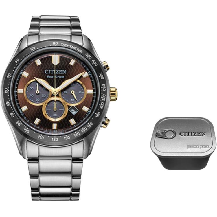 

CITIZEN Часы Ecology Drive Collection Solar Quartz Movement Stainless Steel Strap Watch Men's Watch Coffee Watch Dial