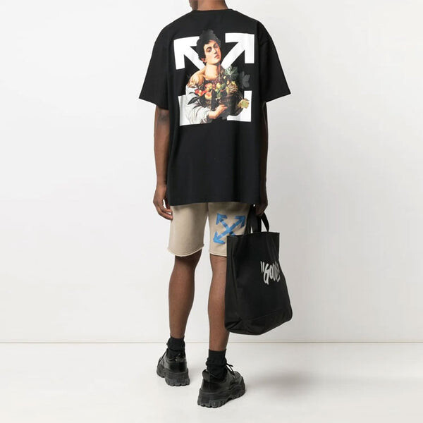Футболка ss21 cartoon printing short sleeve loose fit black Off-White, черный — фото 3