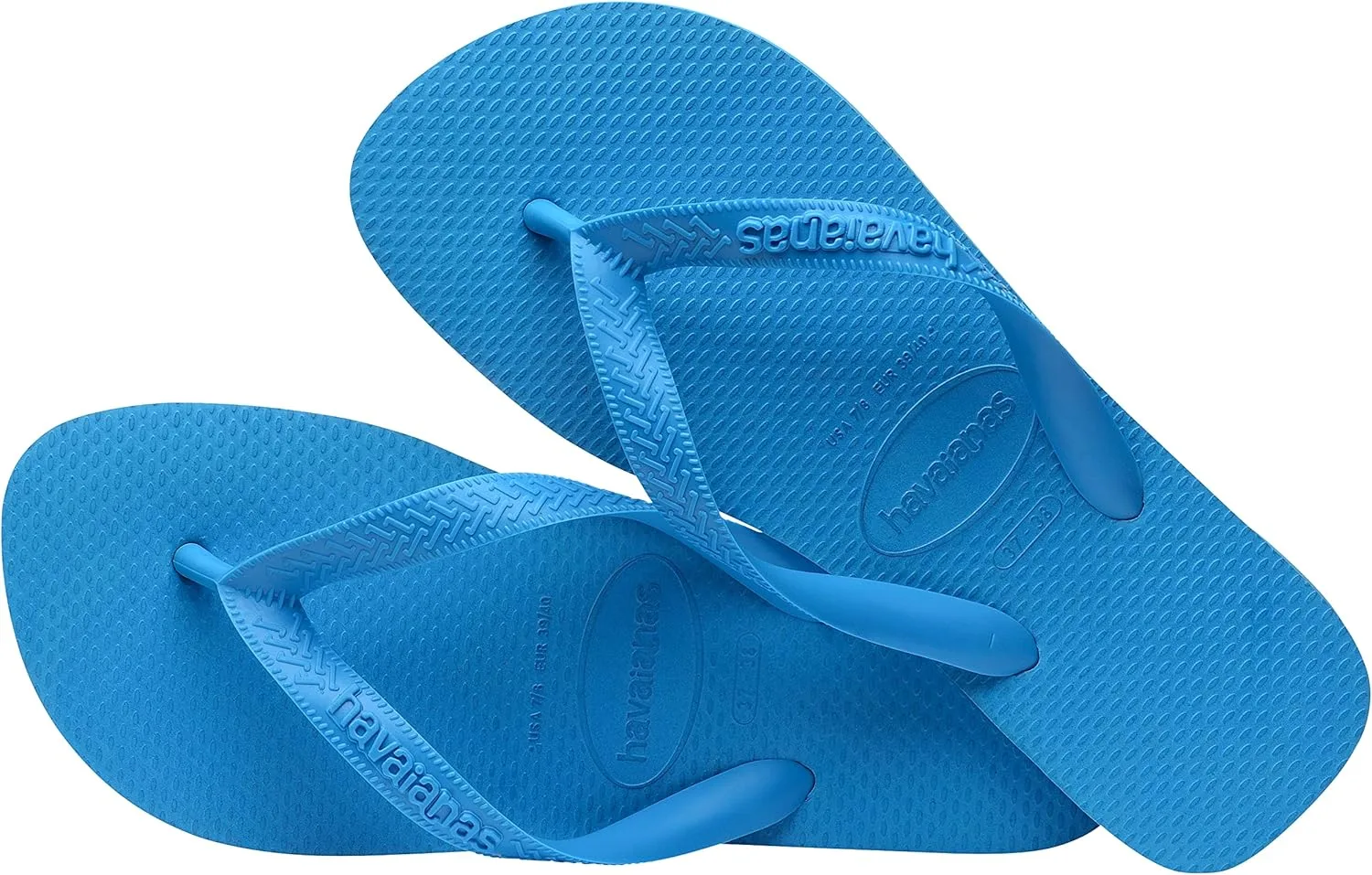 Havaianas - Top Mini Me, удобные, прочные и легкие шлепанцы в стиле Zori с нескользящей подошвой, унисекс для детей, бирюзовый — фото 4