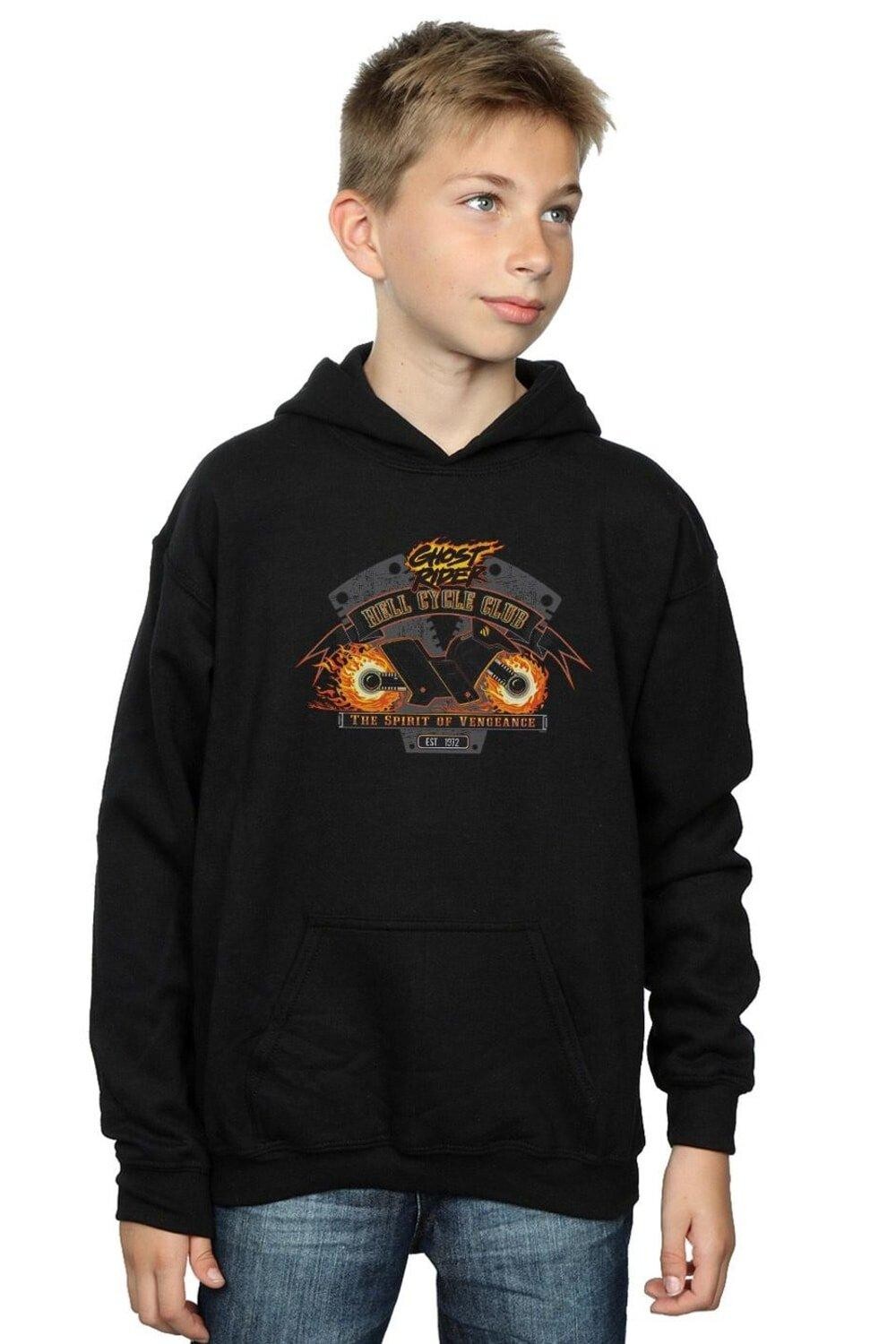 

Толстовка Ghost Rider Hell Cycle Club Marvel, черный