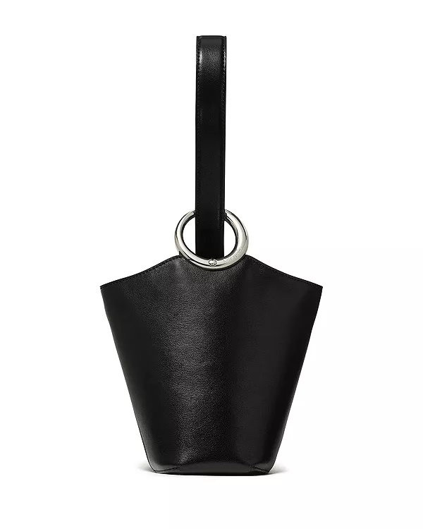 

Миниатюрная кожаная сумка-ведро Halo Kate Spade New York, черный