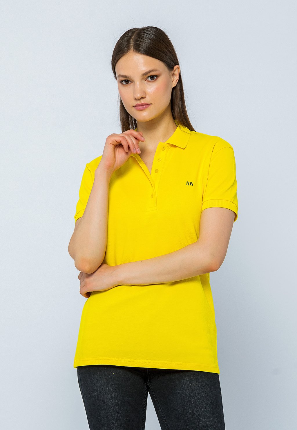 

Поло SHORT SLEEVE CASUAL Basics and More, желтый