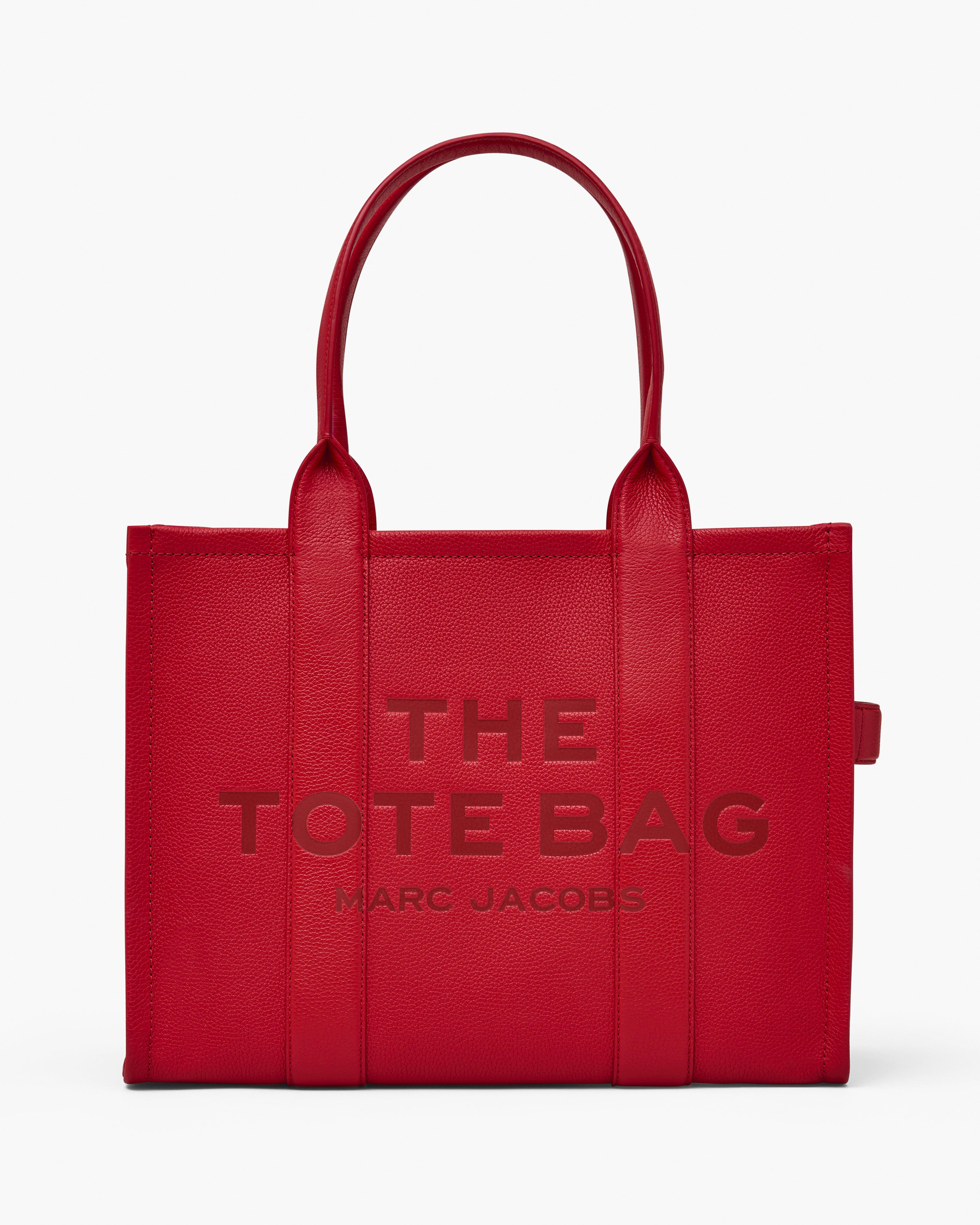 

Большая кожаная сумка-тоут Marc Jacobs, цвет True Red, Красный, Большая кожаная сумка-тоут Marc Jacobs, цвет True Red