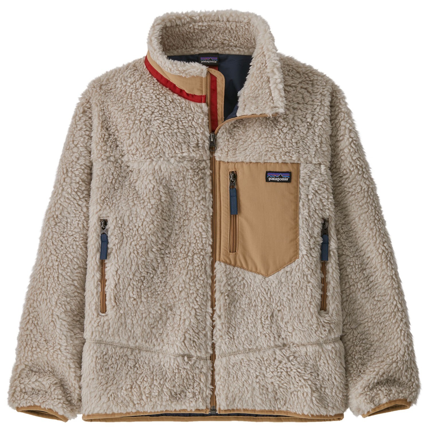 

Флисовая жилетка Patagonia Kid's Retro X, цвет Natural with Grayling Brown
