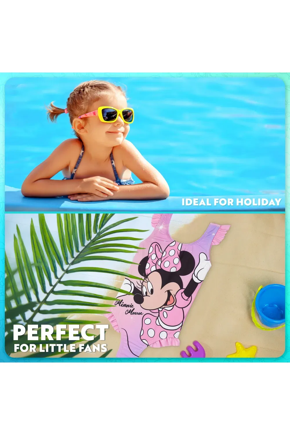 Купальник для девочек Minnie Disney, розовый — фото 2