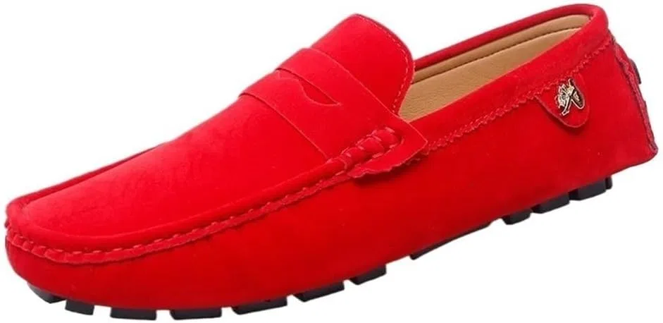 Лоферы мужские замшевые Red DHFIRUFSHLO