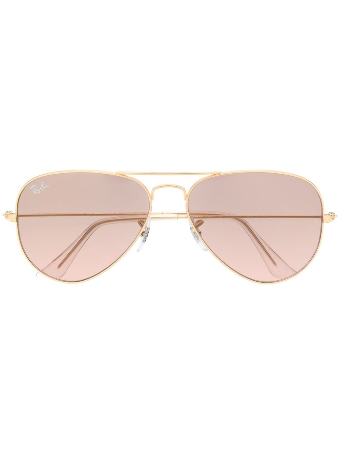 

Ray-Ban солнцезащитные очки-авиаторы, золотистый