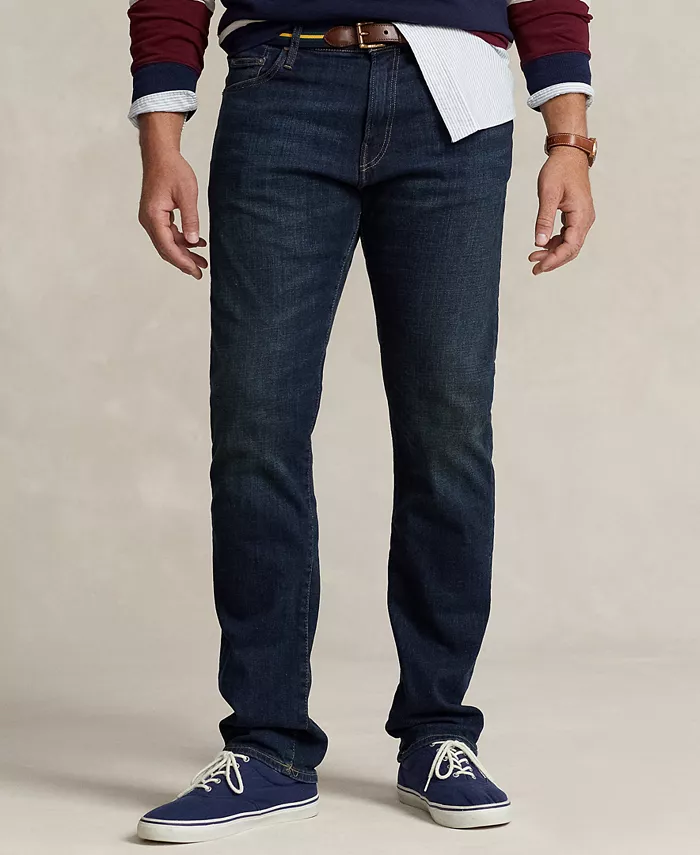 Мужские джинсы Big & Tall Hampton Relaxed Straight Polo Ralph Lauren, синий — фото 4