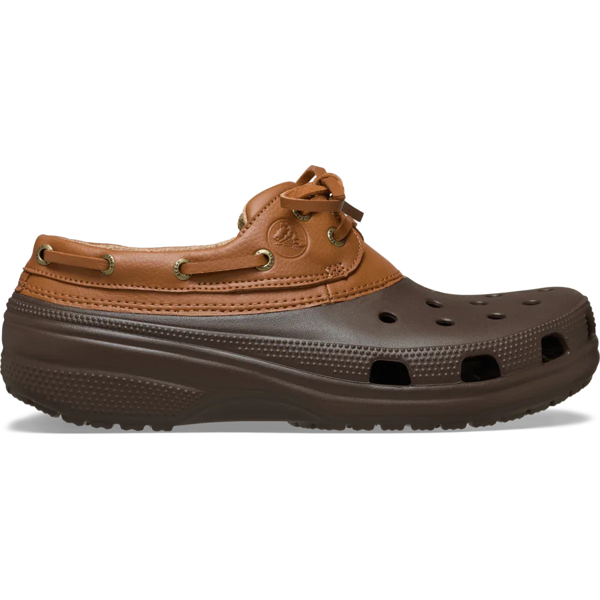 Классические лодочные туфли Crocs, Coffee/Cognac