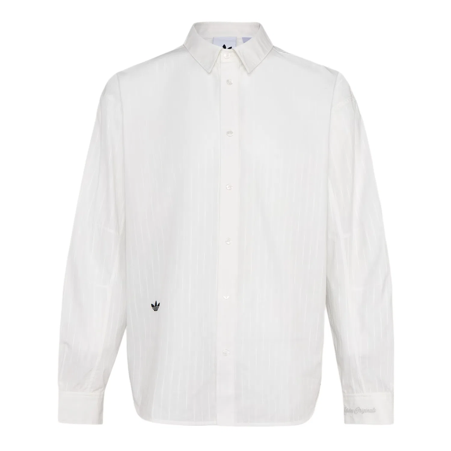 Рубашка REFINED LUXE унисекс белая с отложным воротником Adidas Originals, White