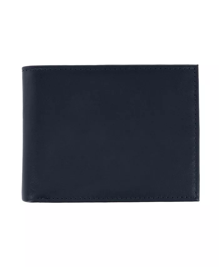 

Мужской кожаный бифолд-кошелек Sergio с RFID-защитой для документов TRAFALGAR, черный