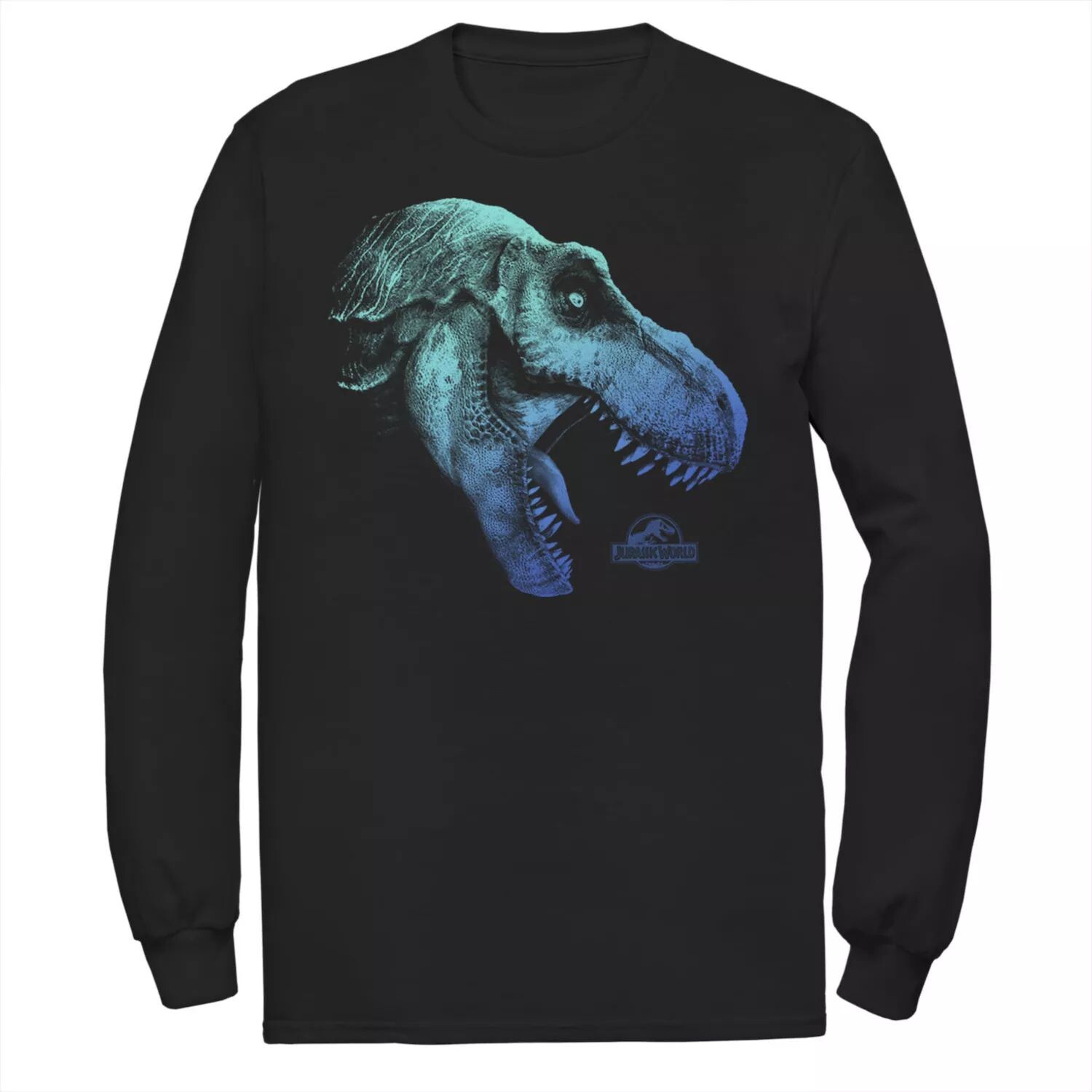 

Мужская синяя футболка с градиентом Jurassic World Two T-Rex Licensed Character, Синий, Мужская синяя футболка с градиентом Jurassic World Two T-Rex Licensed Character