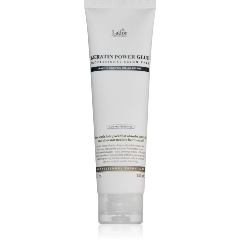 

Lador, Keratin Power Glue, Уход за волосами без ополаскивания с кератином, 150 г