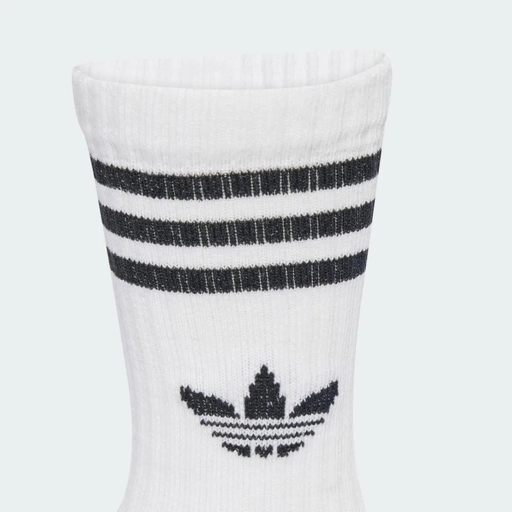 Носки Crew Socks, комплект из 3 пар Adidas, white — фото 3