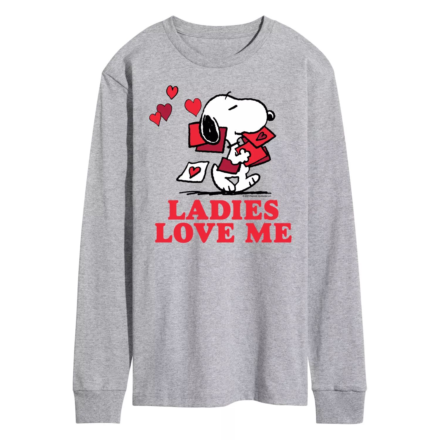 

Мужская футболка с длинными рукавами и арахисом Ladies Love Me Licensed Character