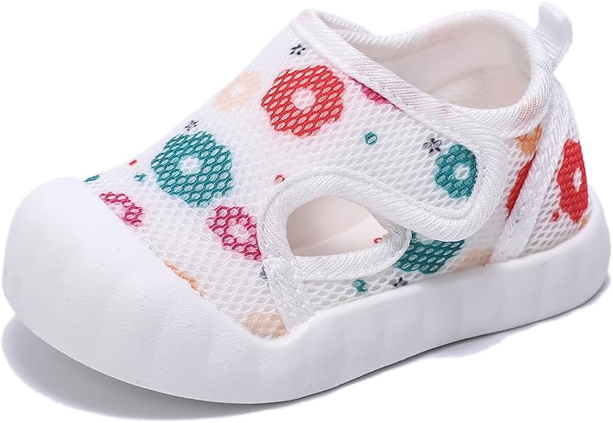 

Детские летние сандалии с дышащей сеткой, резиновой подошвой и противоскользящей поверхностью для мальчиков и девочек, 9-30 месяцев Kuner, розовый