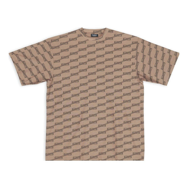 

Футболка bb monogram swim t-shirt 'beige' Balenciaga, бежевый