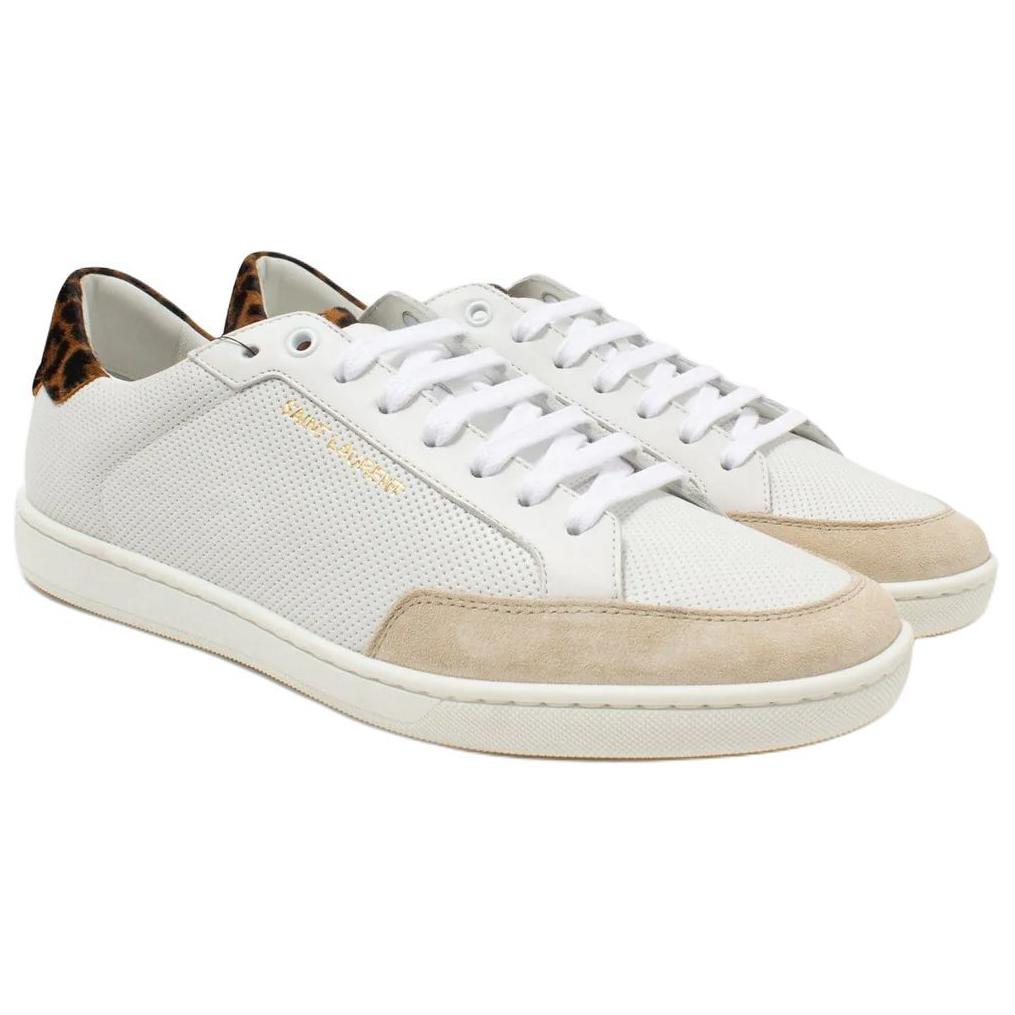 SAINT LAURENT Женские скейтерские кроссовки Court Classic Low top белые — фото 3