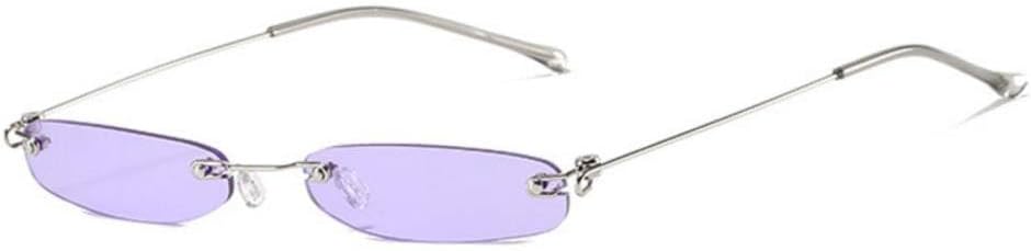 

Солнцезащитные очки MUTYNE прямоугольной формы без оправы для женщин, модные, маленькие, без оправы, для мужчин и женщин, в стиле панк, солнцезащитные очки UV400, Purple