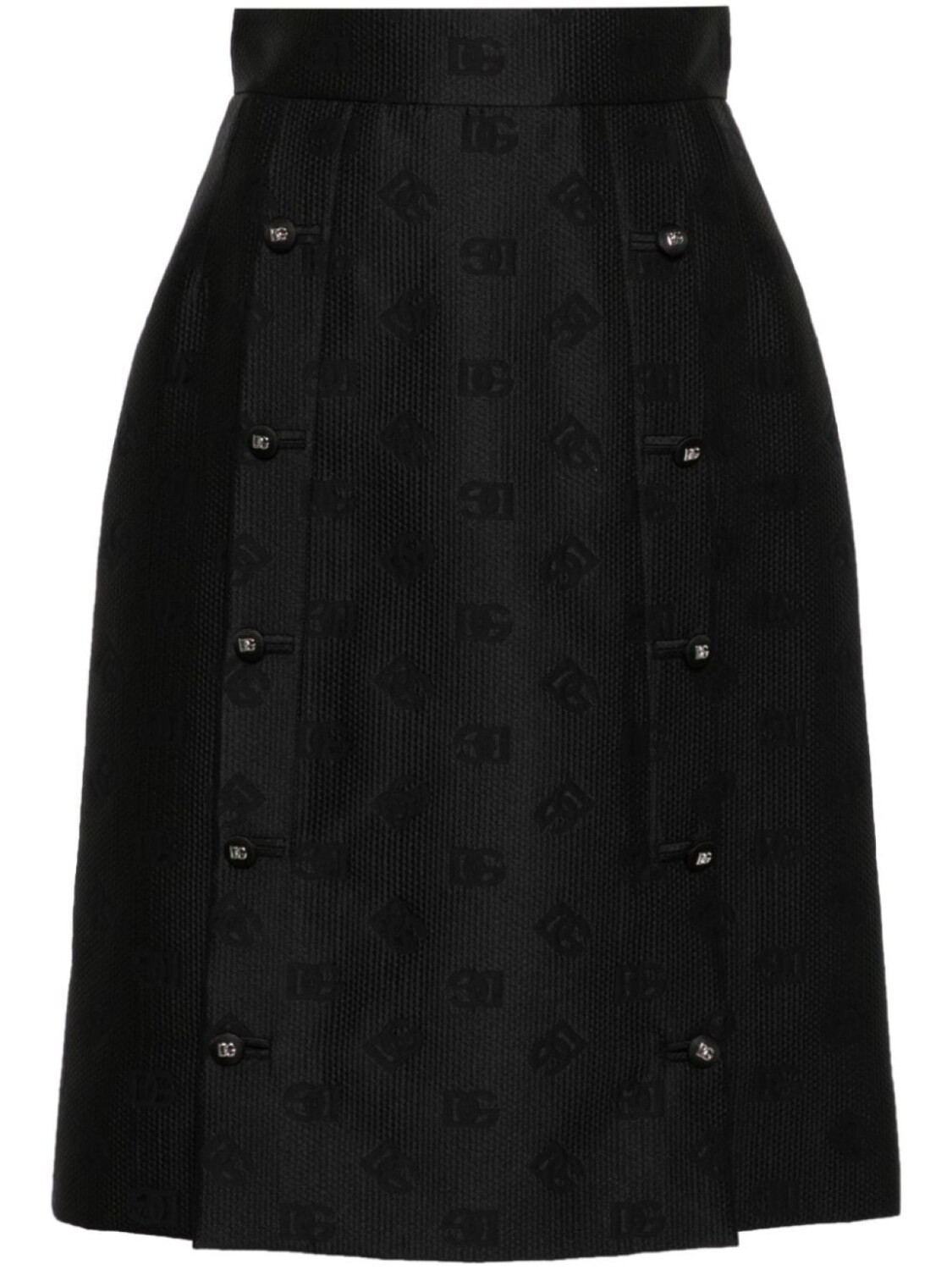 

Dolce & Gabbana юбка с жаккардовым логотипом, черный