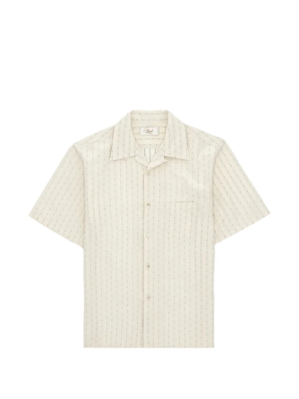 

Рубашка в полоску с открытым воротником Fortela, бежевый