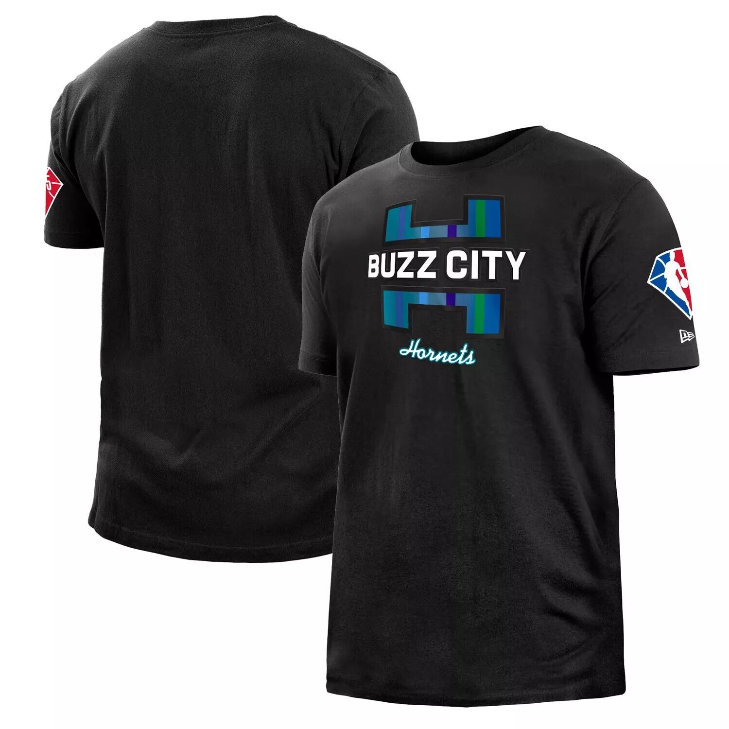 

Мужская черная футболка из матового джерси Charlotte Hornets 2021/22 City Edition New Era, Черный, Мужская черная футболка из матового джерси Charlotte Hornets 2021/22 City Edition New Era