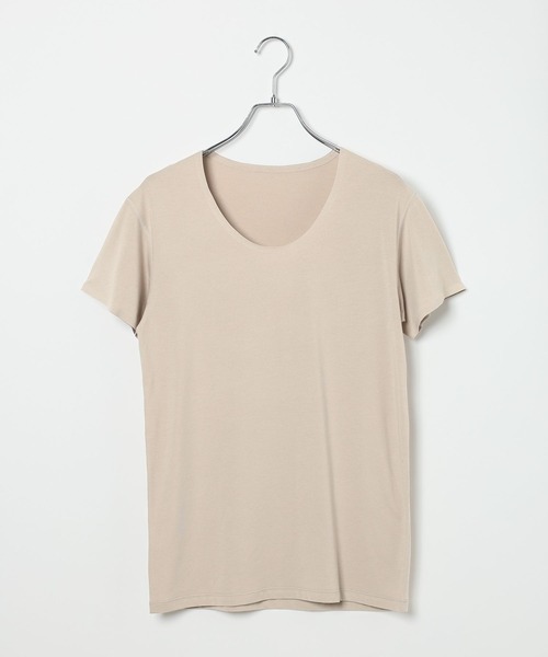 

Футболка с коротким рукавом, мягкая эластичная, с терморегулирующим эффектом GLOBAL WORK, светло-бежевый