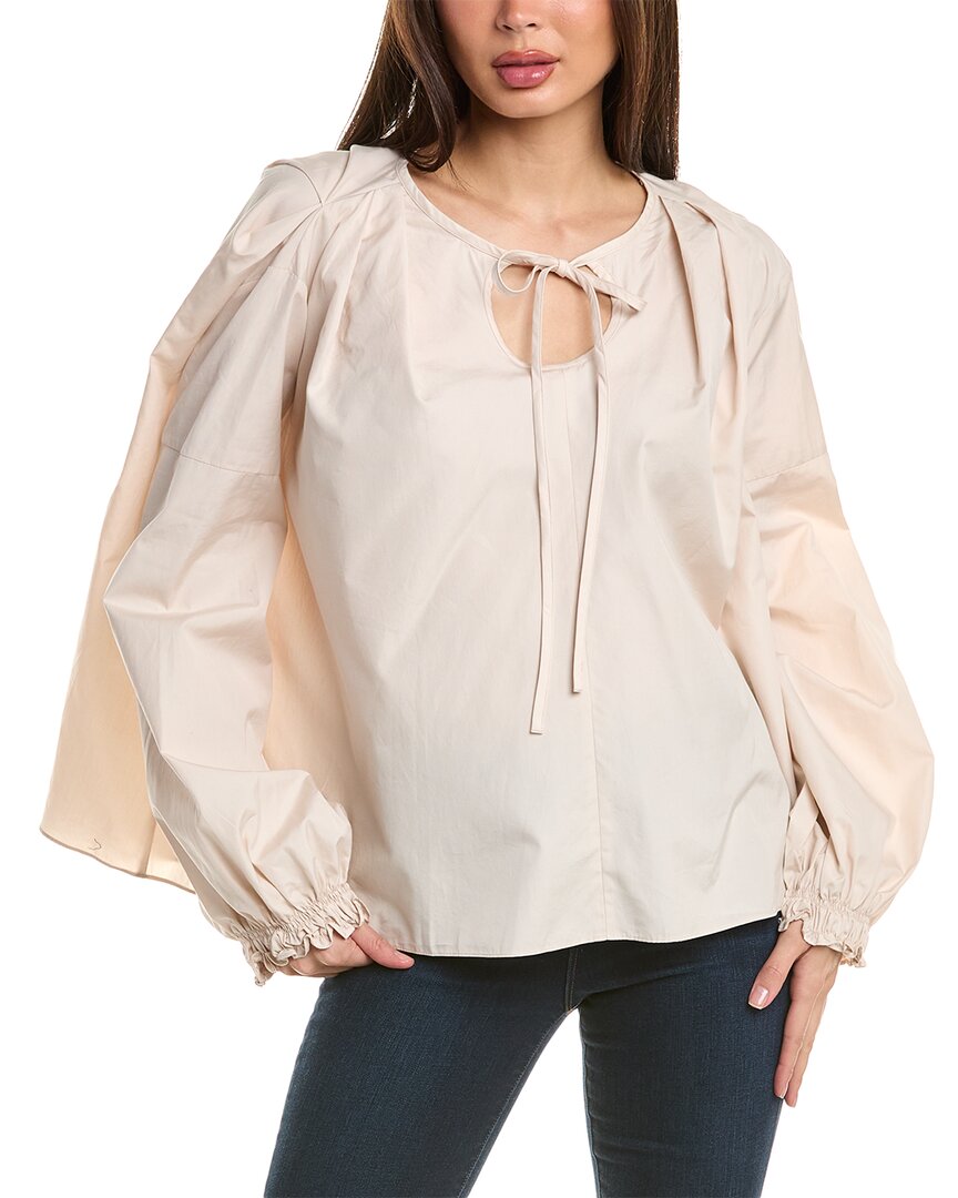 

3.1 Блузка из поплина Phillip Lim 3.1 Phillip Lim, бежевый