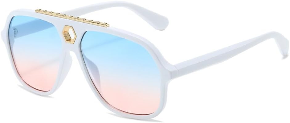 

Солнцезащитные очки 2027 года для женщин, в стиле ретро, ​​для мужчин, винтажные модные женские солнцезащитные очки с защитой от УФ-излучения UV400, белые, один размер MTZJH, One Color