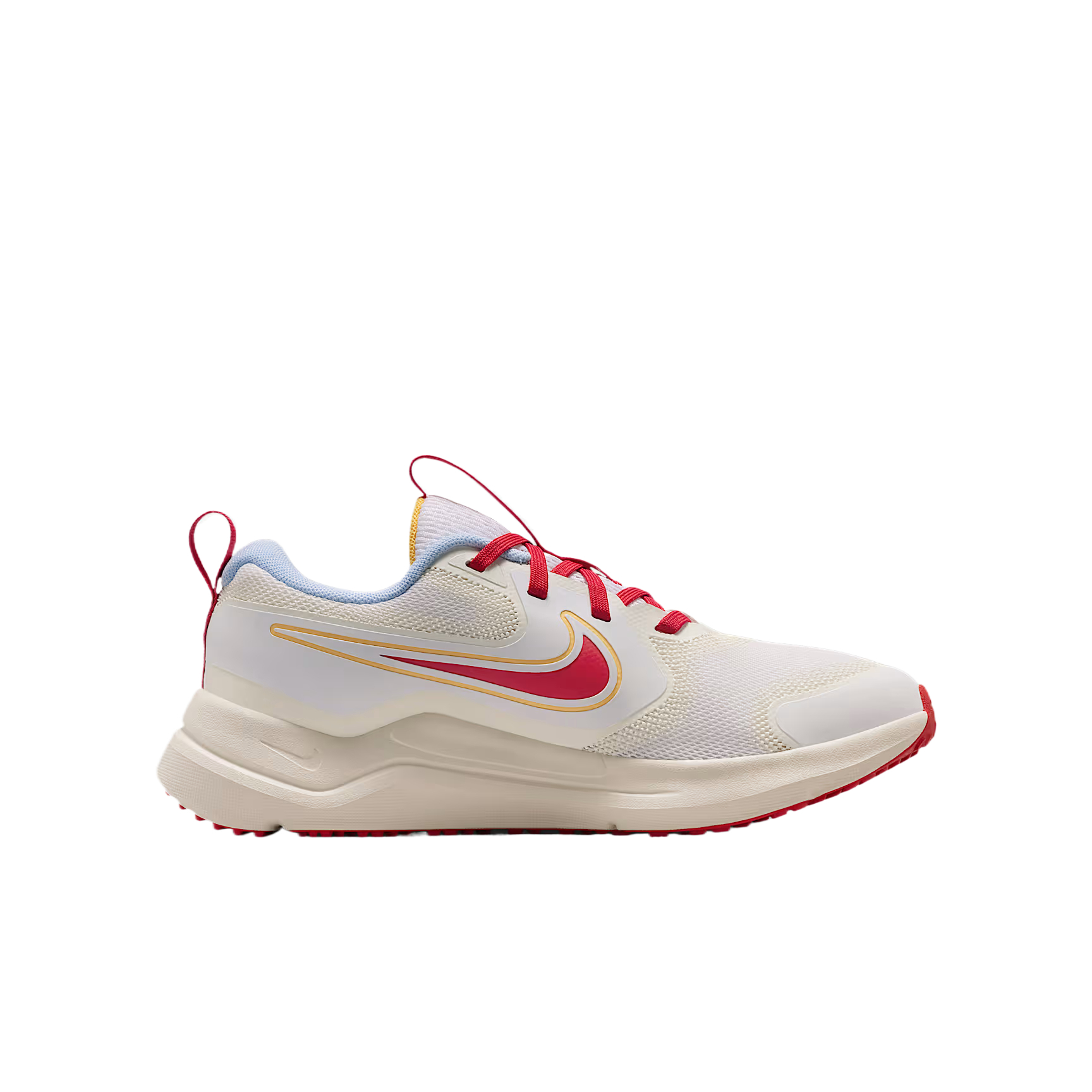 Support Low top Детские кроссовки Unisex Nike, белый/sail белый/elegant topaz/university красный — фото 3