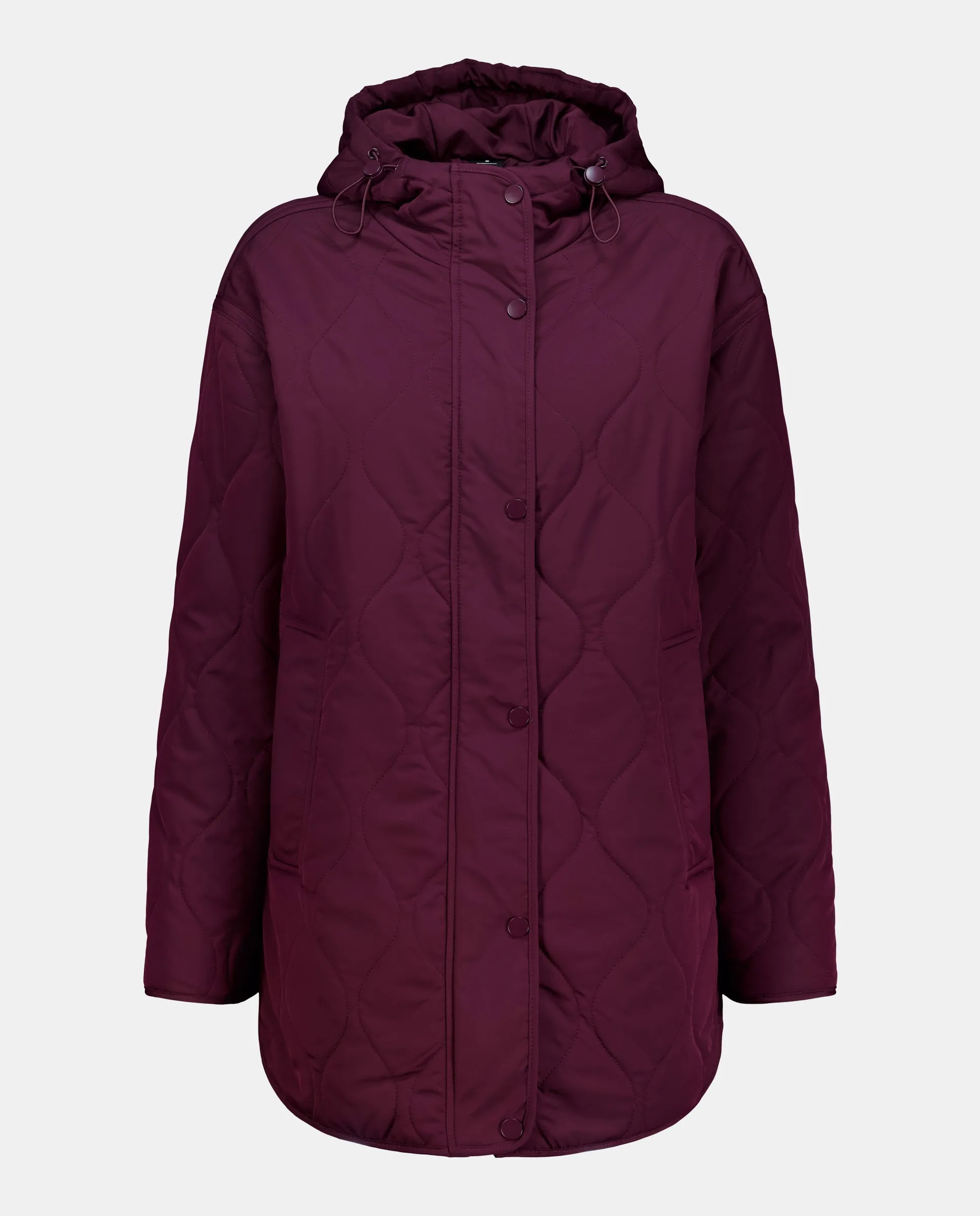 

Женский удлиненный органический жилет на бедра Easy Wear, бордовый