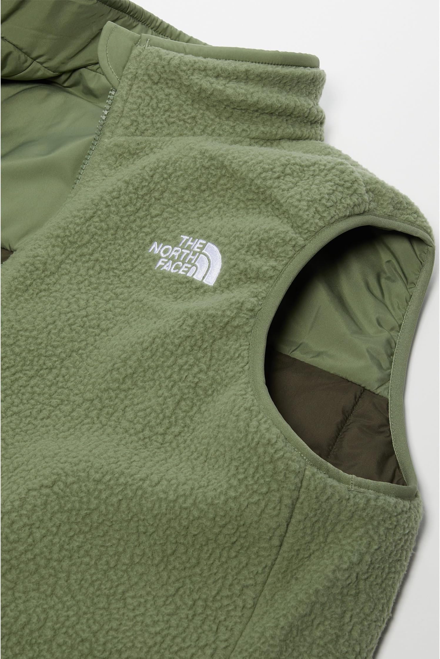 Жилет The North Face Kids Reversible Shasta Vest, цвет New Taupe Green/Bark Mist — фото 2