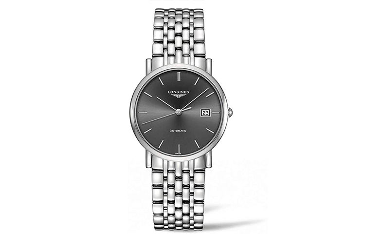 

LONGINES Автоматические механические часы унисекс с черным циферблатом 34,5 мм, корпус из нержавеющей стали, ремешок из нержавеющей стали