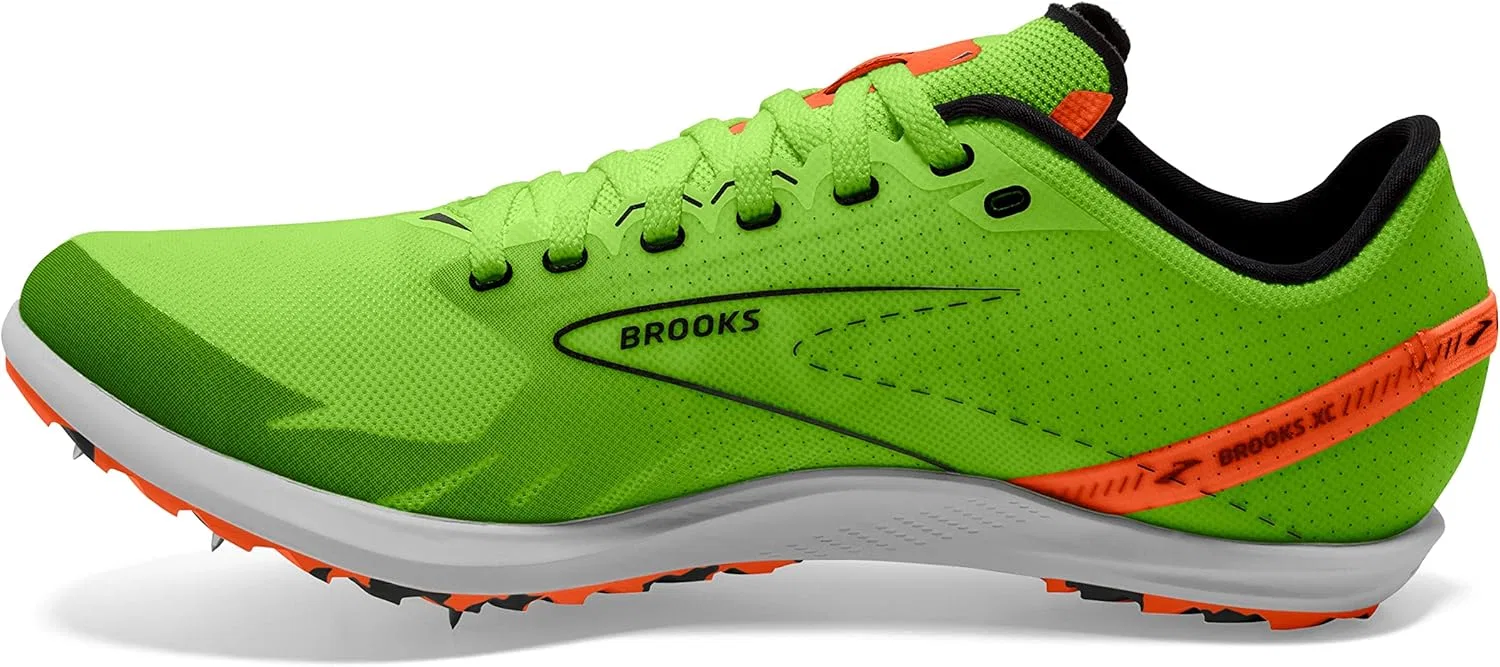 Мужские кроссовки Brooks Draft Xc, Green Gecko Red Orange White — фото 3