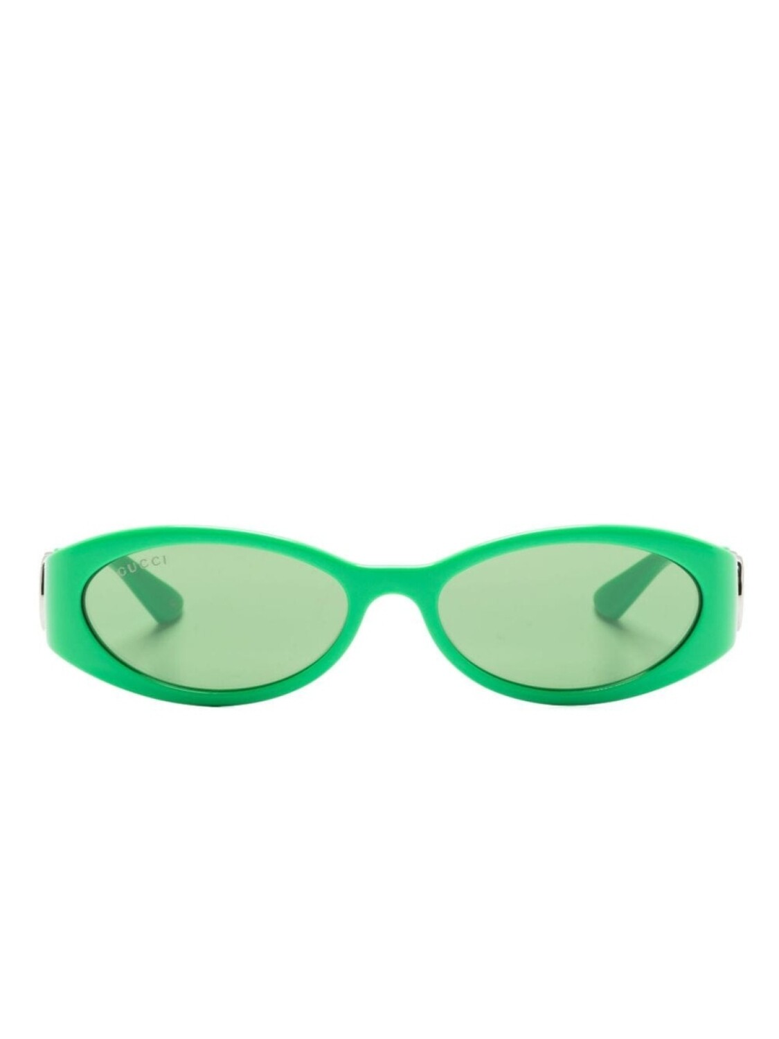 

Gucci Eyewear солнцезащитные очки Hailey в овальной оправе, зеленый