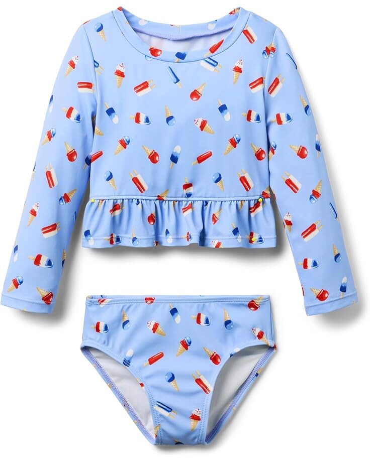 

Купальник Janie and Jack Girls Popsicle Rashguard Swimsuit, разноцветный