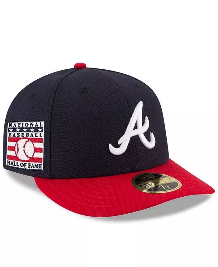 

Мужская темно-синяя/красная шляпа Atlanta Braves National Baseball Fame Low Profile 59FIFTY New Era, фиолетовый