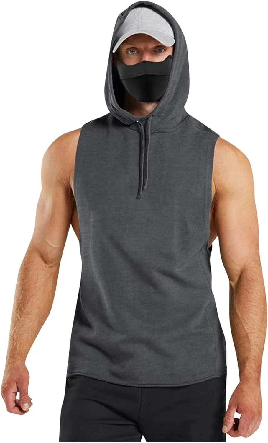 

Мужская спортивная майка-худи без рукавов Dry Fit