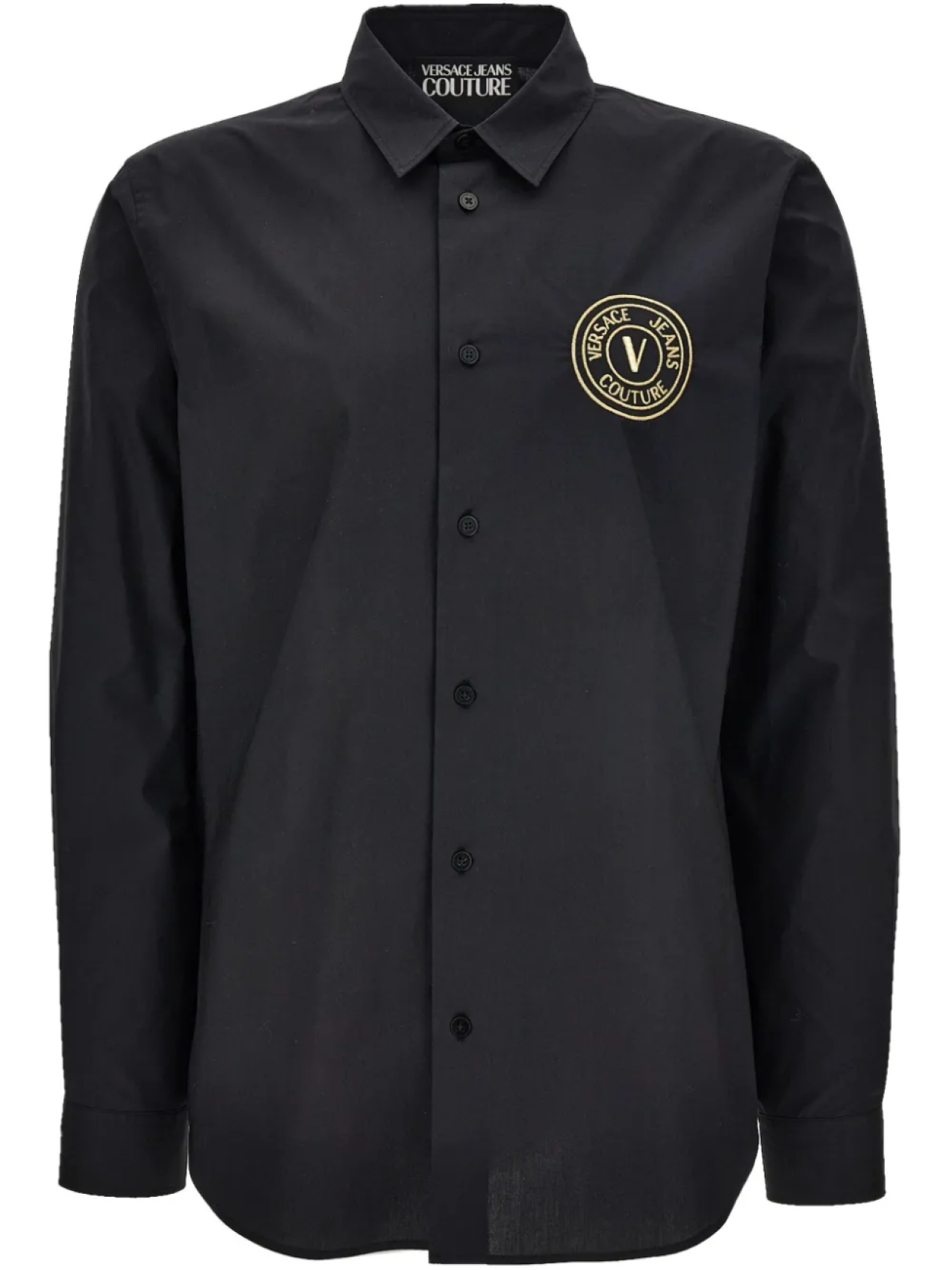 

Versace Jeans Couture рубашка с логотипом V-Emblem, черный