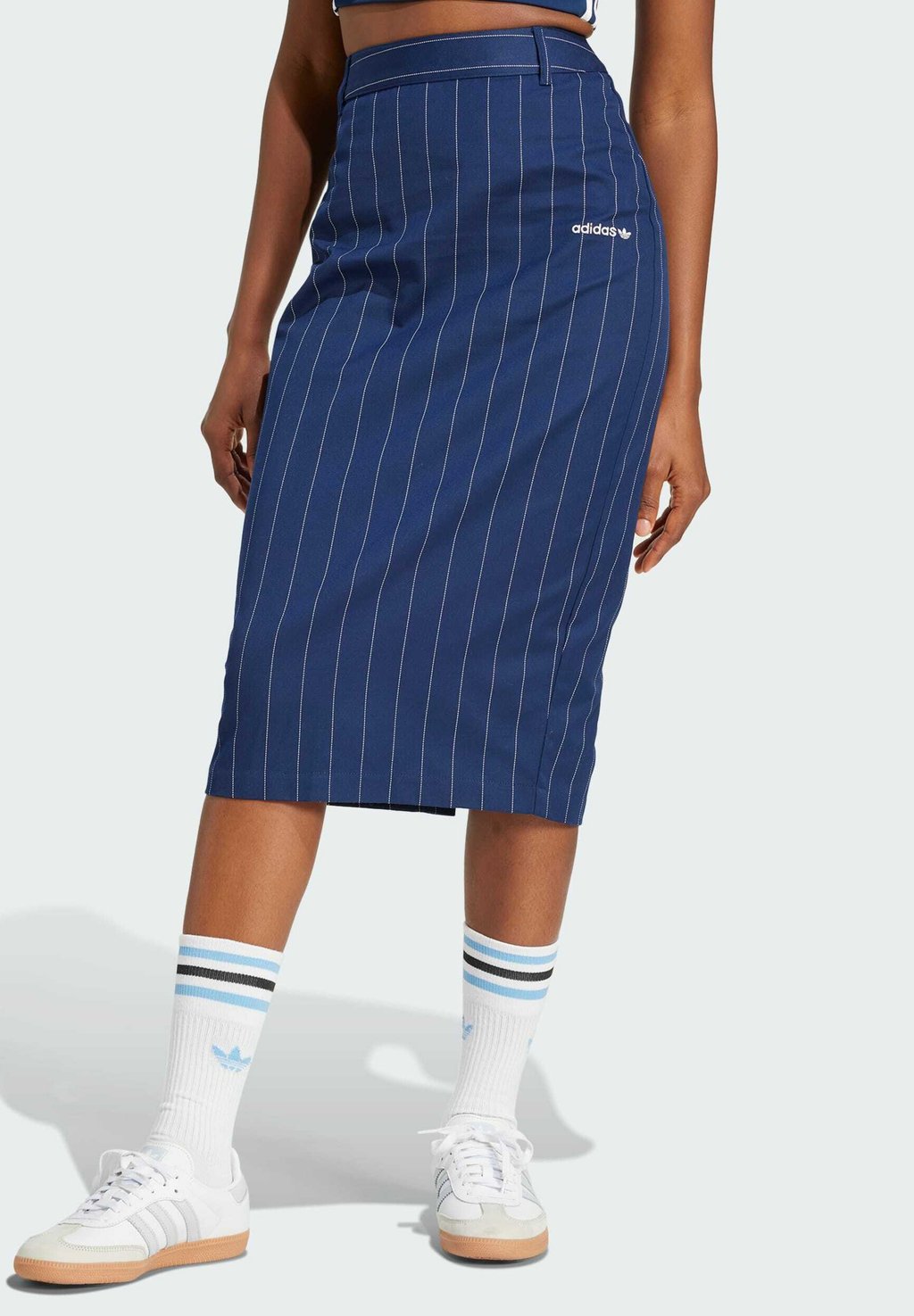 

Юбка-карандаш PINSTRIPE adidas Originals, синий