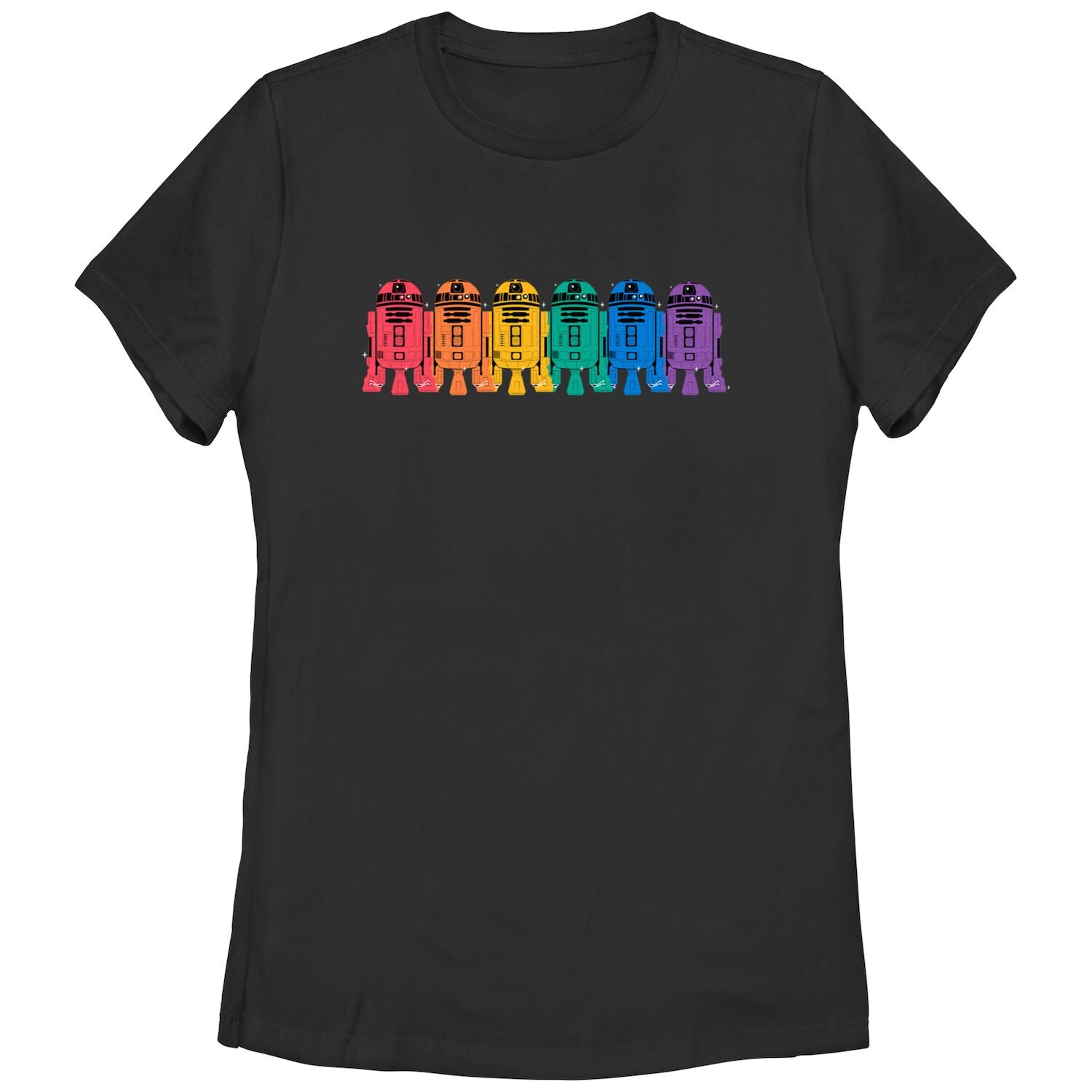 

Детская футболка с рисунком Star Wars Pride R2-D2 Rainbow Lineup Licensed Character