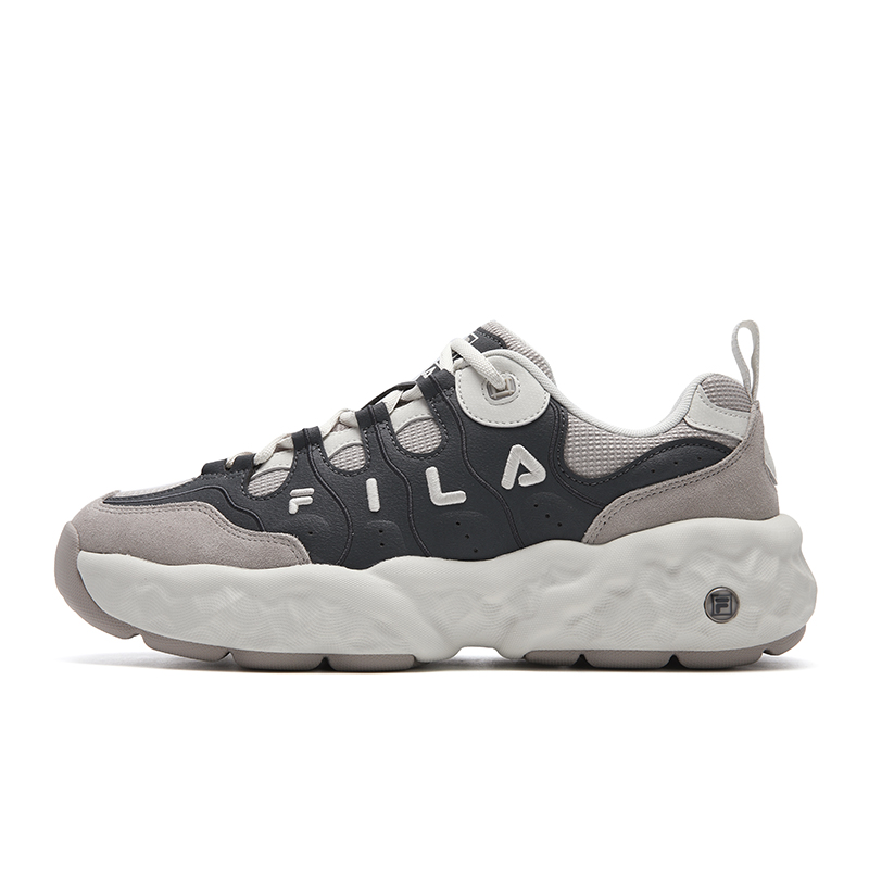 

FILA Мужские повседневные кроссовки Low top с технологией MUFFIN Cushioning, устойчивые к истиранию, дышащие, легкие, серо-коричневые