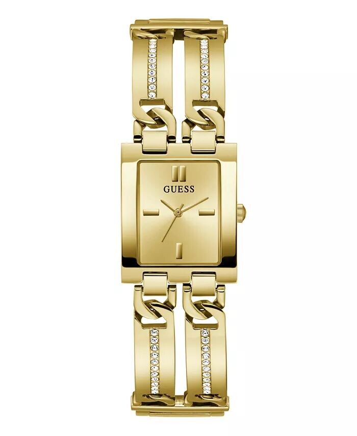 

Женские аналоговые золотистые часы из 100% стали, 39 мм GUESS, золото