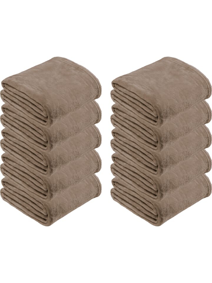 

Одеяло REDBEST Fleece Wohn 10er Pack, серо-коричневый