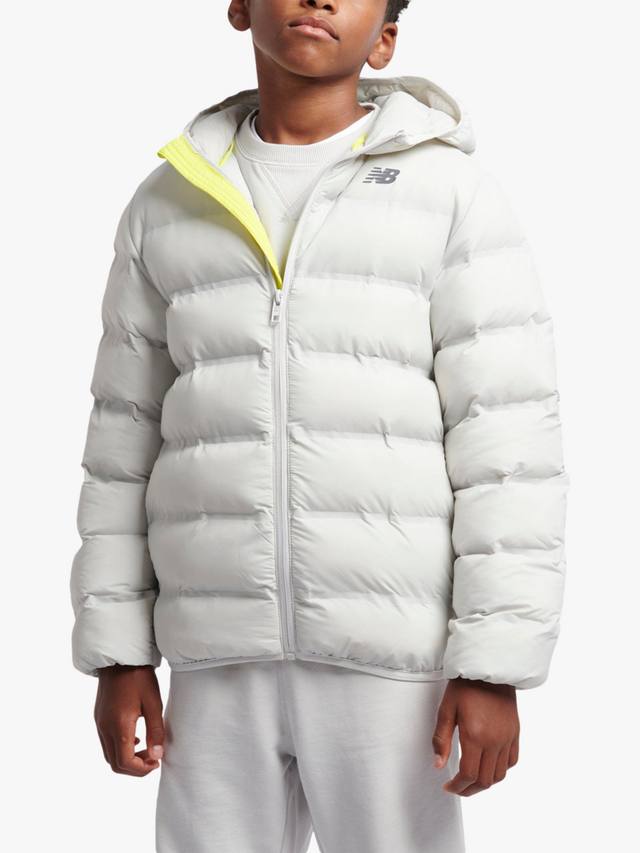 

Детская утепленная куртка с капюшоном New Balance, Grey Matter