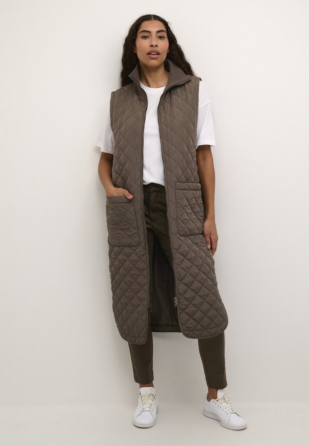 

Жилет KASEVERINA QUILTED Kaffe, коричневый