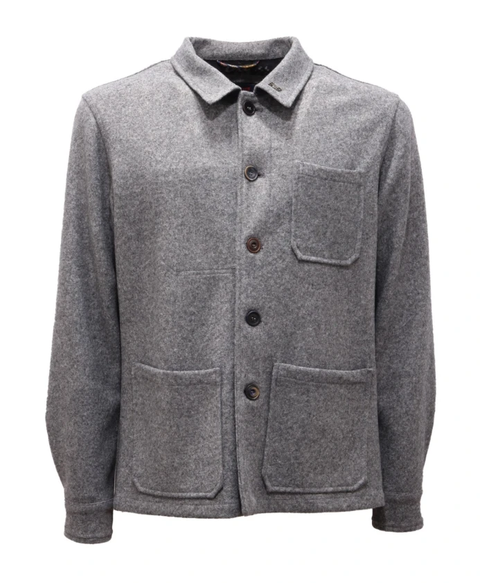 

Эластичная куртка, серый меланж, производство Италия. Bob, серый