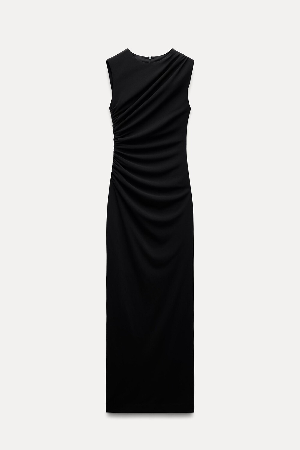 

Платье Zara Draped Midi, черный
