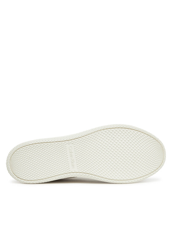 Кроссовки Low Top Lace Up Cv Mix HM0HM01724 Calvin Klein, бежевый — фото 4