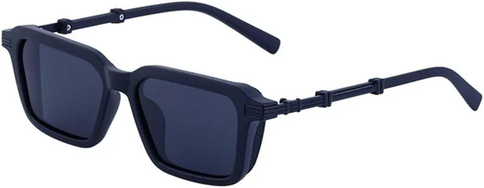 

Поляризованные мужские солнцезащитные очки, модные винтажные прямоугольные солнцезащитные очки для мужчин, классические очки UV400 KTUCN, Polarizedmatteblack